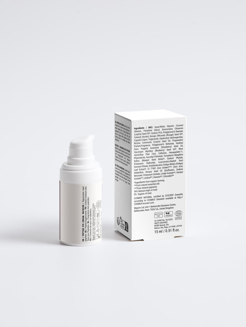 Crème contour des yeux peptides - 15 ml