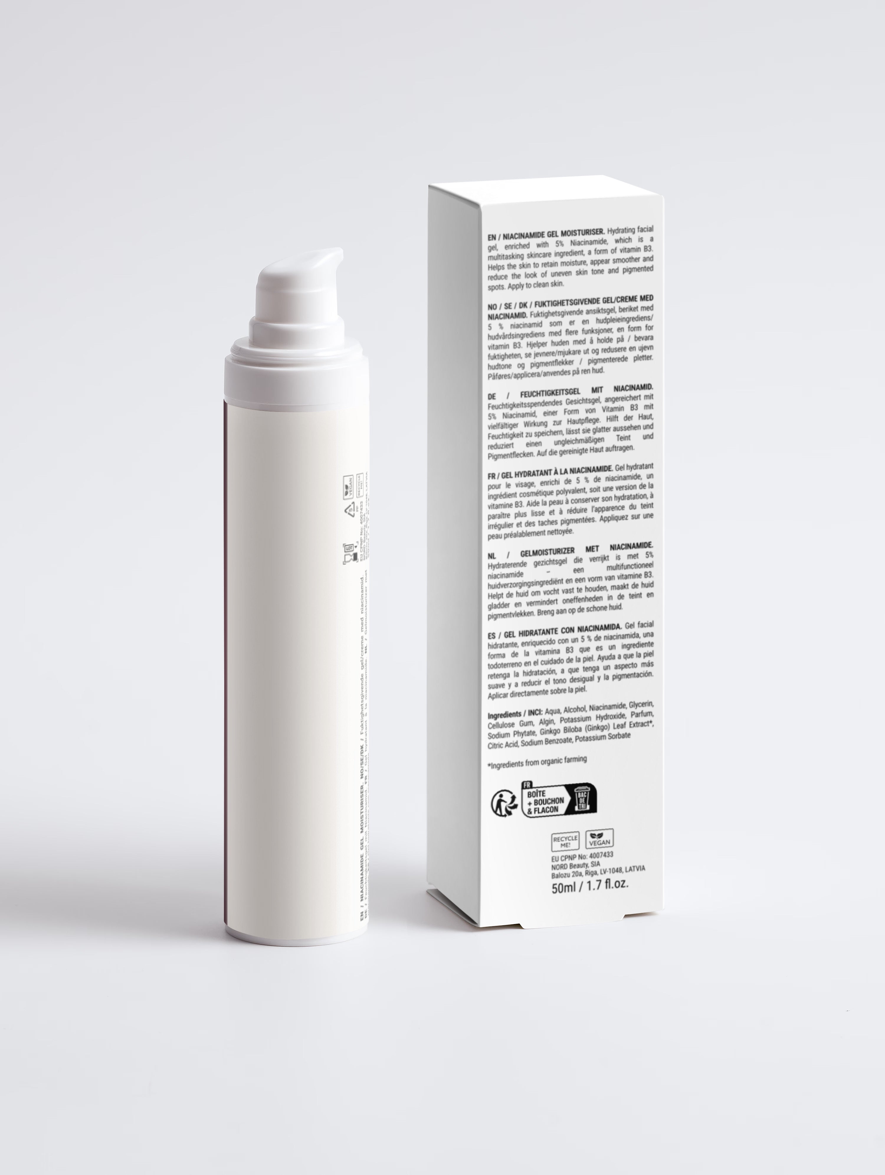 Gel hydratant niacinamide - 50 ml